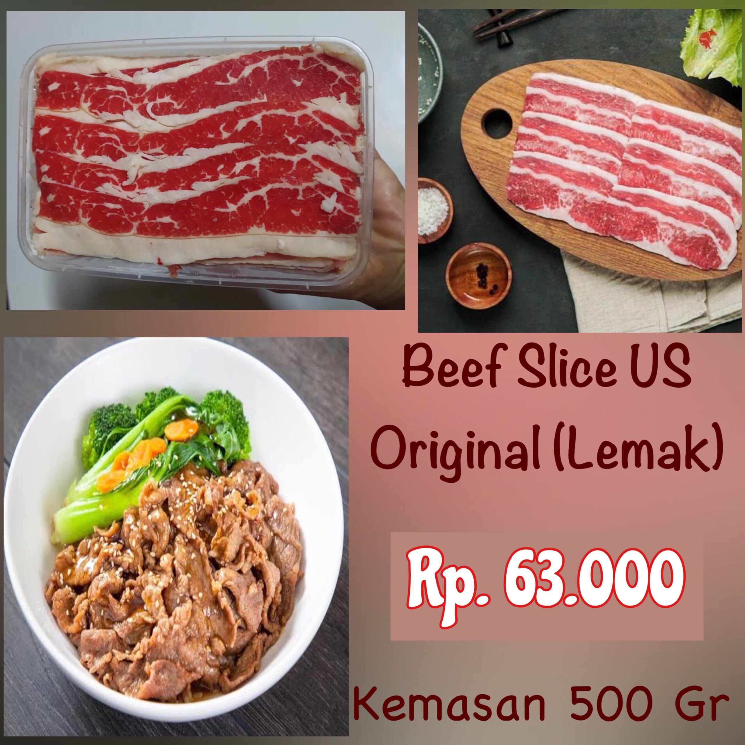 Beef Slice US Lemak