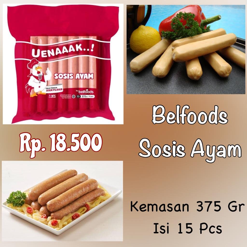 Sosis Ayam Belfoods 345 Gr