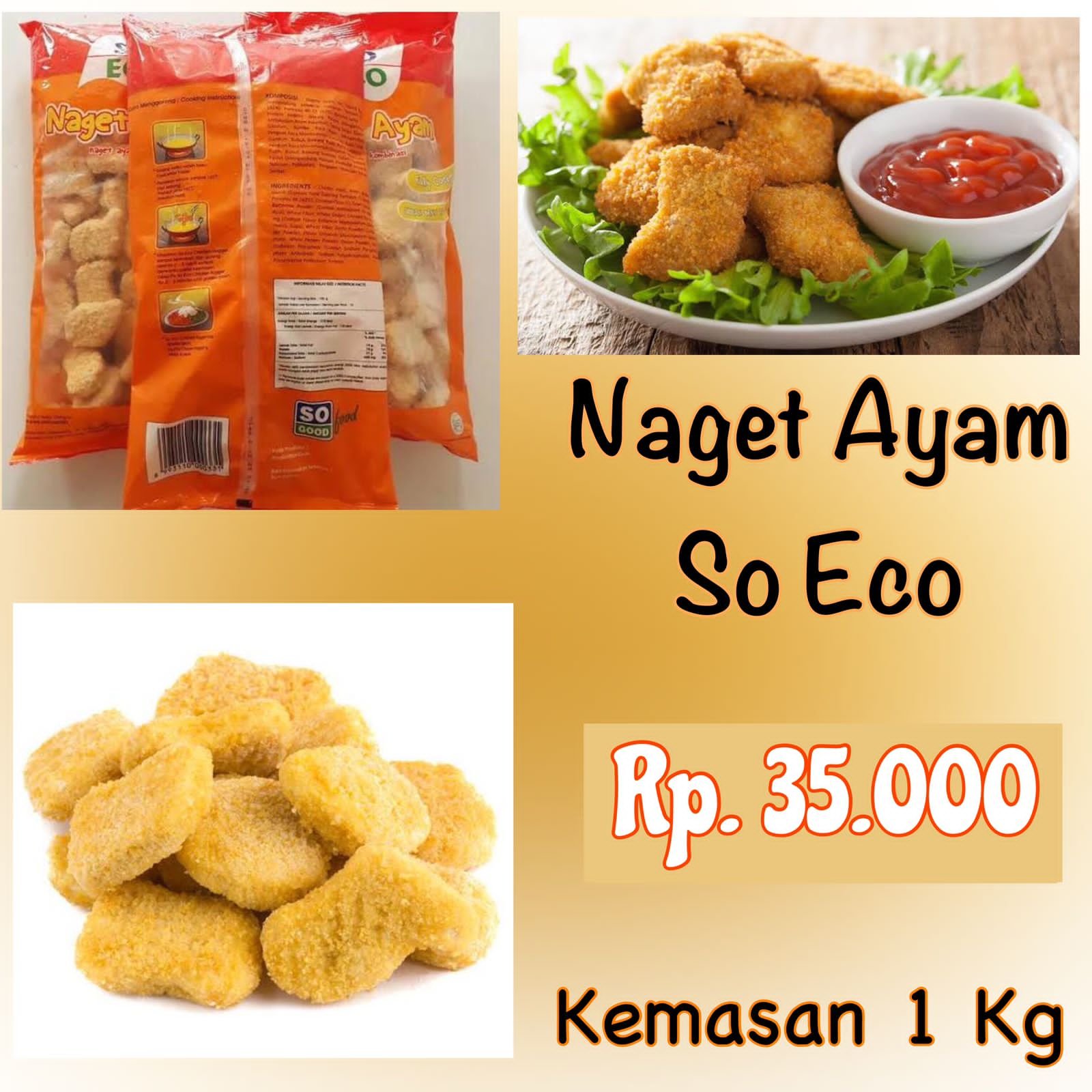 So Eco Chicken Naget 1 Kg