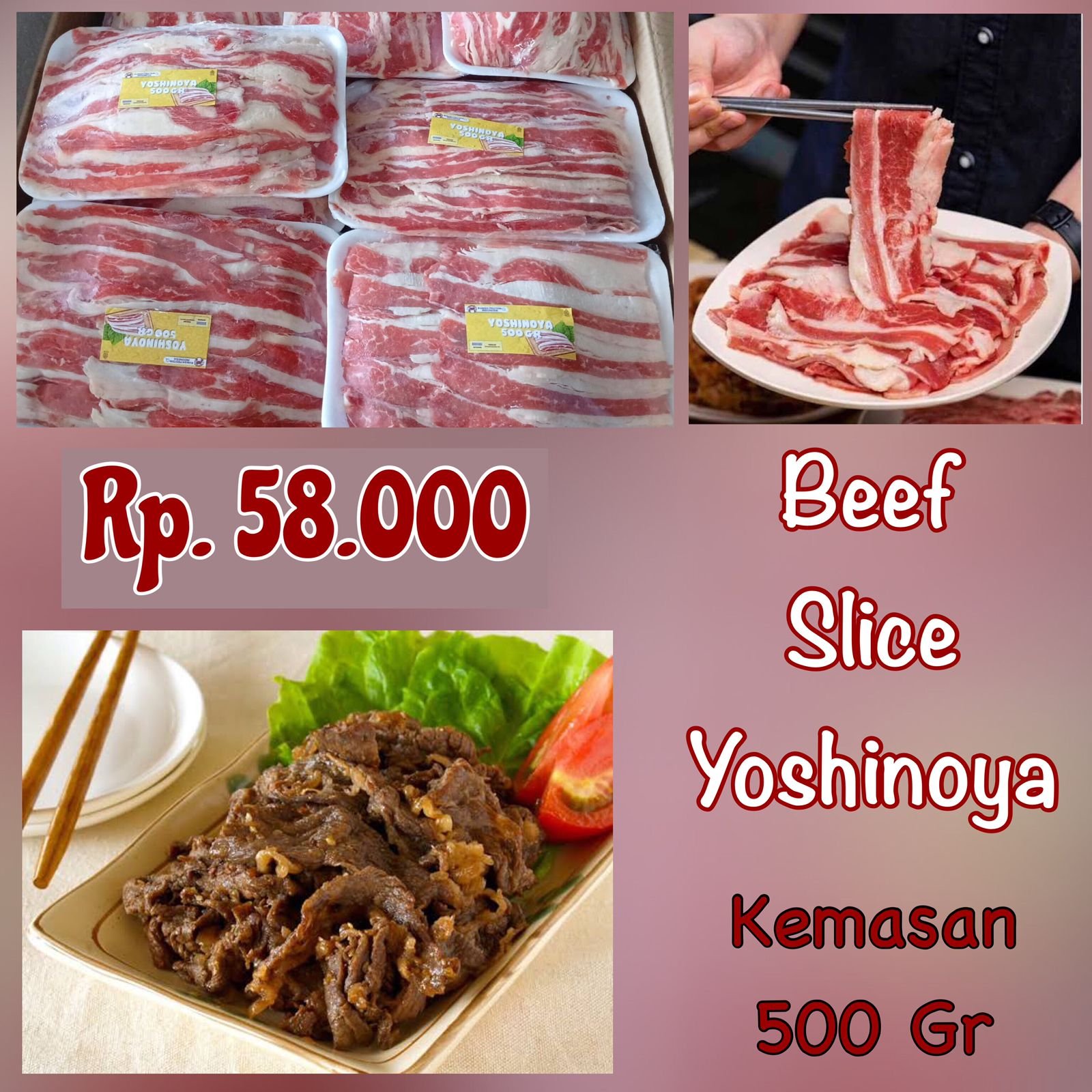 Beef Slice Yoshinoya 500 Gr